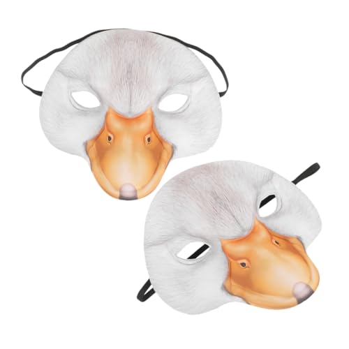 WOFASHPURET 2 Stück Entenmaske Entenkostümmaske Halloween-maske Cosplay-gesichtsmaske Tiermasken Halloween Halbgesichtsmaske Partyzubehör Cosplay-maske Maskerade-maske Für Frauen Weiß Eva WOFASHPURET 2 Stück Entenmaske Entenkostümmaske Halloween-maske Cosplay-gesichtsmaske Tiermasken Halloween Halbgesichtsmaske Partyzubehör Cosplay-maske Maskerade-maske Für Frauen Weiß Eva von WOFASHPURET
