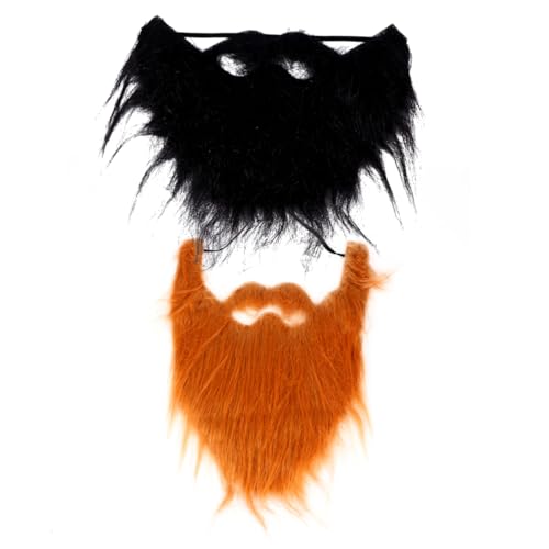 WOFASHPURET Halloween-zubehör 2er-Pack Künstliche Bärte Lebendig Für Kostüme Für Erwachsene Und Jungen Und Mädchen von WOFASHPURET
