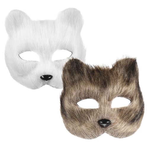 WOFASHPURET 2 Stück Fuchs Maske Diy-fusselmasken Für Partys Pelzige Pfoten Pelzige Partymaske Handgemalte Masken Vortäuschen Masken Fuchsmaske Kerl Handwerk Flanell WOFASHPURET 2 Stück Fuchs Maske Diy-fusselmasken Für Partys Pelzige Pfoten Pelzige Partymaske Handgemalte Masken Vortäuschen Masken Fuchsmaske Kerl Handwerk Flanell von WOFASHPURET
