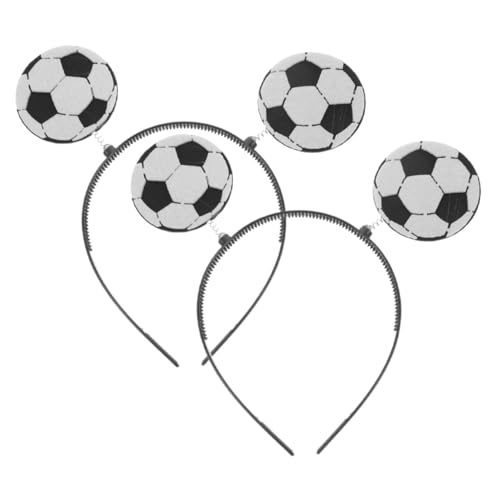 WOFASHPURET 2 Stück Fußball Stirnbänder Leichte und Bequeme Haarbänder für Sportevents und Partys Stylisches Accessoire für Fußball Themenfeiern und Festival Dekorationen von WOFASHPURET