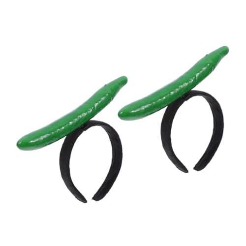 WOFASHPURET 2 Stück Gurken Haarband Lustiges Stirnband für Partys Hochzeiten und Kostüm Bälle Versatile Accessoire für Cosplay und Festliche Anlässe Bequem und Langlebig WOFASHPURET 2 Stück Gurken Haarband Lustiges Stirnband für Partys Hochzeiten und Kostüm Bälle Versatile Accessoire für Cosplay und Festliche Anlässe Bequem und Langlebig von WOFASHPURET