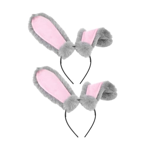 WOFASHPURET 2 Stück Hasenohren Haarreif für Cosplay und Partys Weicher und Bequemer Haarschmuck für Halloween Ostern und Festliche Anlässe WOFASHPURET 2 Stück Hasenohren Haarreif für Cosplay und Partys Weicher und Bequemer Haarschmuck für Halloween Ostern und Festliche Anlässe von WOFASHPURET