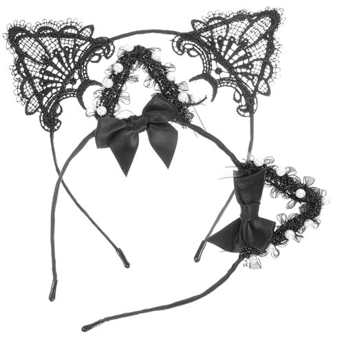 WOFASHPURET 2 Stück Katzenohr Haarschmuck Haarreif Katzenohren Schwarz Haarreifen Stirnband 2 Stück 1 Set Zubehör Katzenohren Stirnband Erwachsene Katzen Kopfhörer Katzenkostüm WOFASHPURET 2 Stück Katzenohr Haarschmuck Haarreif Katzenohren Schwarz Haarreifen Stirnband 2 Stück 1 Set Zubehör Katzenohren Stirnband Erwachsene Katzen Kopfhörer Katzenkostüm von WOFASHPURET