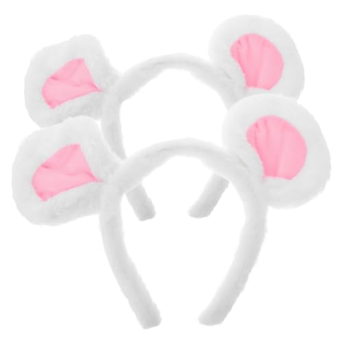 WOFASHPURET 2 Stück Mäuseohren Haarreif Fuzzy Mäuseohren für Halloween Kostümzubehör Cartoon Tier Haarreif für Damen Niedliches Accessoire für Karneval und Partys WOFASHPURET 2 Stück Mäuseohren Haarreif Fuzzy Mäuseohren für Halloween Kostümzubehör Cartoon Tier Haarreif für Damen Niedliches Accessoire für Karneval und Partys von WOFASHPURET
