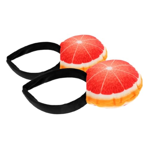 WOFASHPURET 2 Stück Plüsch Grapefruit Stirnband für Cosplay und Partys Lustiges Haaraccessoire für Karneval und Themenveranstaltungen Fruchtige Dekoration für Unvergessliche Erlebnisse von WOFASHPURET