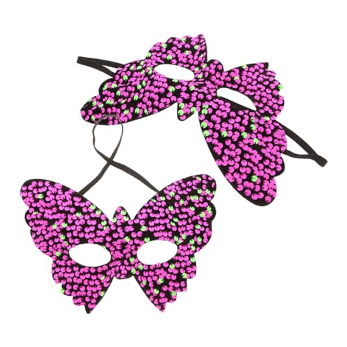 WOFASHPURET 2 Stück Schmetterling-maskerade-maske Für Frauen, Pailletten, Halbe Gesichtsmaske Für Halloween, Abschlussball, Weihnachten, Venezianische Partys WOFASHPURET 2 Stück Schmetterling-maskerade-maske Für Frauen, Pailletten, Halbe Gesichtsmaske Für Halloween, Abschlussball, Weihnachten, Venezianische Partys von WOFASHPURET