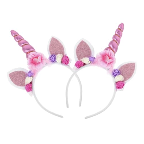 WOFASHPURET 2 Stück Stirnband Entzückendes Einhorn-haarband Einhorn-stirnbänder Für Geburtstagsfeier Party Gefälligkeiten Party-haarreifen Party-einhorn-haarband Einhornhaarband Rosa Plastik WOFASHPURET 2 Stück Stirnband Entzückendes Einhorn-haarband Einhorn-stirnbänder Für Geburtstagsfeier Party Gefälligkeiten Party-haarreifen Party-einhorn-haarband Einhornhaarband Rosa Plastik von WOFASHPURET