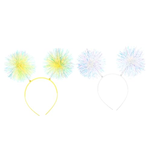 WOFASHPURET 2 Stück Teiliges Pailletten Haarband für Mädchen Bunte Glitzer Stirnbänder mit Flauschigen Pompons Fest Sitzende Haarreifen für Party Geburtstag Weihnachten und Festivals WOFASHPURET 2 Stück Teiliges Pailletten Haarband für Mädchen Bunte Glitzer Stirnbänder mit Flauschigen Pompons Fest Sitzende Haarreifen für Party Geburtstag Weihnachten und Festivals von WOFASHPURET