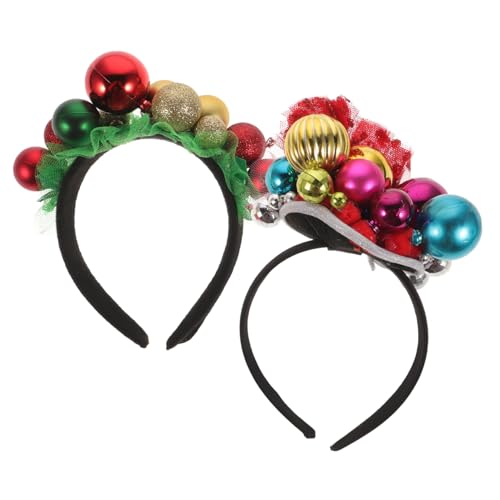 WOFASHPURET 2 Teiliges Weihnachts Haarband mit Glocken Festlicher Haarschmuck für Erwachsene Handgefertigt Komfortabel und Modisch für und Festliche Anlässe WOFASHPURET 2 Teiliges Weihnachts Haarband mit Glocken Festlicher Haarschmuck für Erwachsene Handgefertigt Komfortabel und Modisch für und Festliche Anlässe von WOFASHPURET