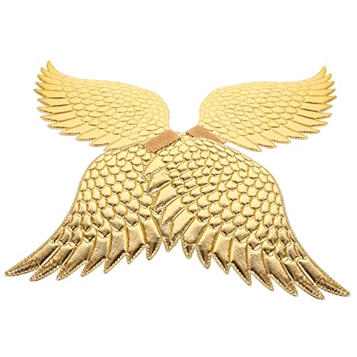 WOFASHPURET 2St Engelsflügel-Kleidung Engelskostümflügel Leistung Stützflügel Leistungsflügel Miniaturdekoration Cosplay-Flügel großer Feenflügel Engelsflügel für Kinder Tuch Golden WOFASHPURET 2St Engelsflügel-Kleidung Engelskostümflügel Leistung Stützflügel Leistungsflügel Miniaturdekoration Cosplay-Flügel großer Feenflügel Engelsflügel für Kinder Tuch Golden von WOFASHPURET