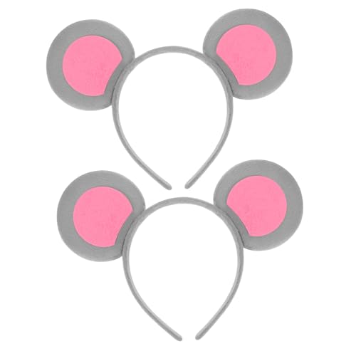 WOFASHPURET 2Stücke Süßes Mausohren Stirnband für Cosplay Haarband für Partys Tierisches Kostümzubehör Leicht und Bequem Fasching und Karneval WOFASHPURET 2Stücke Süßes Mausohren Stirnband für Cosplay Haarband für Partys Tierisches Kostümzubehör Leicht und Bequem Fasching und Karneval von WOFASHPURET