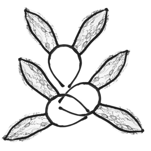 WOFASHPURET 3 Stück Teiliges Haarschmuck mit Hasenohren Einzigartige Haarbänder für für Cosplay Partys und Besondere Anlässe von WOFASHPURET
