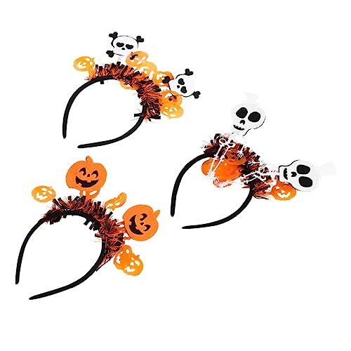 WOFASHPURET 3Stücke Halloween Haarspangen Kürbis Schädel Skelett Haarband für Kostümpartys Cosplay Herbstdeko Gruselmomente Langlebiges Design für Fest WOFASHPURET 3Stücke Halloween Haarspangen Kürbis Schädel Skelett Haarband für Kostümpartys Cosplay Herbstdeko Gruselmomente Langlebiges Design für Fest von WOFASHPURET