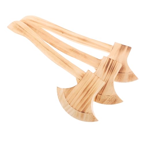 WOFASHPURET 3Stücke Holzäxte für Halloween Cosplay Requisiten Langlebige Holz Requisiten für Gruselige Dekoration Scherzartikel Halloween Aufführungen WOFASHPURET 3Stücke Holzäxte für Halloween Cosplay Requisiten Langlebige Holz Requisiten für Gruselige Dekoration Scherzartikel Halloween Aufführungen von WOFASHPURET