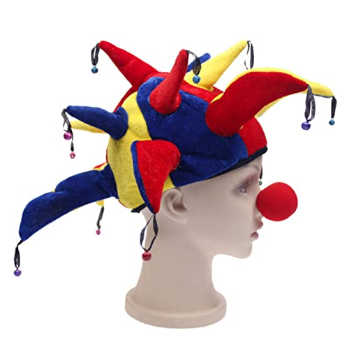 WOFASHPURET 3er-sets Clown-anzug Halloween Zirkuskostüm Clownnase Cosplay-partykleid Clownhut WOFASHPURET 3er-sets Clown-anzug Halloween Zirkuskostüm Clownnase Cosplay-partykleid Clownhut von WOFASHPURET