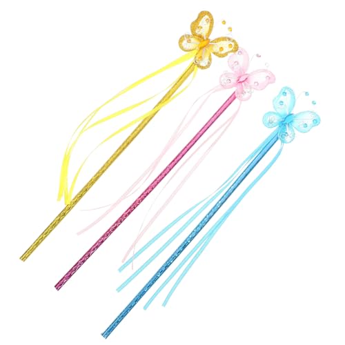 WOFASHPURET 3st Schmetterlings-feenstab Schleife Feenflügel Textmarker Lametta Goldene Vorhänge Bausatz Glitzer-Highlighter Party-Cosplay-fee-zauberstäbe Lustige Feenstäbe Plastik WOFASHPURET 3st Schmetterlings-feenstab Schleife Feenflügel Textmarker Lametta Goldene Vorhänge Bausatz Glitzer-Highlighter Party-Cosplay-fee-zauberstäbe Lustige Feenstäbe Plastik von WOFASHPURET