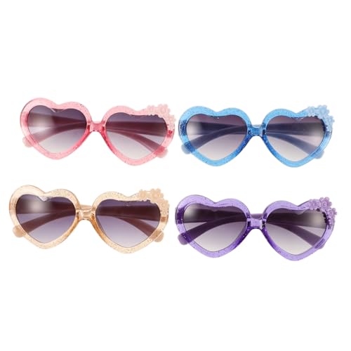 WOFASHPURET 4 Stück Blume Sonnenbrille Blau Kind für Strand Party Gläser herzförmige brille Trendy Sonnenbrille in Herzform lustige Brille Kreative Brille herz brille Cosplay-Brille Plastik WOFASHPURET 4 Stück Blume Sonnenbrille Blau Kind für Strand Party Gläser herzförmige brille Trendy Sonnenbrille in Herzform lustige Brille Kreative Brille herz brille Cosplay-Brille Plastik von WOFASHPURET