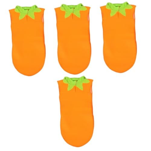 WOFASHPURET 4 Stück Karottenkostüm Kostüm für Kinder halloween kostüm Kleidung Outfit Gastgeschenke Gemüsekostüm Tomate Kinderkostüme/Tanzkostüme schmücken Requisiten Polyester (Polyester) von WOFASHPURET