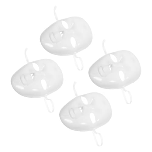 WOFASHPURET 4 Stück Weiße Vollgesichtsmasken Bemalen Wiederverwendbare DIY Maskerade Masken für Karneval Cosplay Themenparty und Festival Komfortabel und Sicher für Kopfgrößen WOFASHPURET 4 Stück Weiße Vollgesichtsmasken Bemalen Wiederverwendbare DIY Maskerade Masken für Karneval Cosplay Themenparty und Festival Komfortabel und Sicher für Kopfgrößen von WOFASHPURET