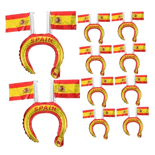 WOFASHPURET 50 Stück Teiliges Patriotic Flag Balloon Haarreifen aus Aluminiumfolie Leuchtend Bunte Spanische Flagge Kopfbänder Langlebig und Wiederverwendbar für Nationalfeiertag Partys und WOFASHPURET 50 Stück Teiliges Patriotic Flag Balloon Haarreifen aus Aluminiumfolie Leuchtend Bunte Spanische Flagge Kopfbänder Langlebig und Wiederverwendbar für Nationalfeiertag Partys und von WOFASHPURET