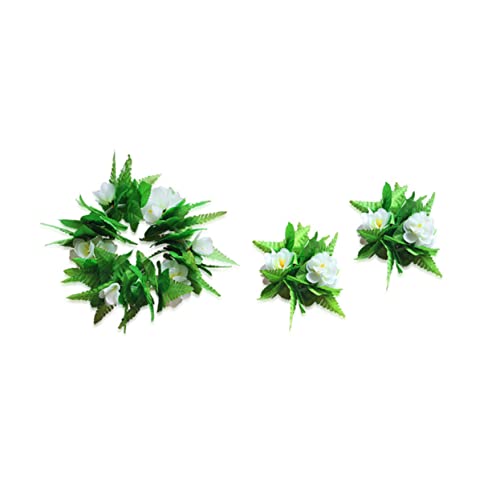 WOFASHPURET 5Stücke Teiliges Hula Rock Set Mit Grünem Gras Luau Party Zubehör Kette Armbändern Kopfband Für Strand Luau Feiern WOFASHPURET 5Stücke Teiliges Hula Rock Set Mit Grünem Gras Luau Party Zubehör Kette Armbändern Kopfband Für Strand Luau Feiern von WOFASHPURET