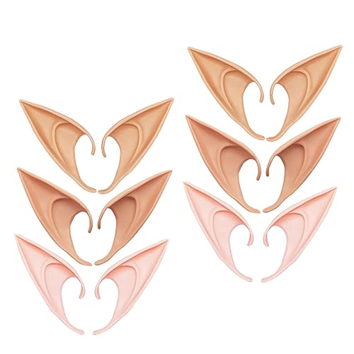WOFASHPURET 6 Paare Künstliche Elfenohren Dekorative Dekorative Künstliche Ohren Verschleißfeste Cosplay-Requisite Cosplay -Accessoire Falsche Ohren Abnehmbares Emulsion WOFASHPURET 6 Paare Künstliche Elfenohren Dekorative Dekorative Künstliche Ohren Verschleißfeste Cosplay-Requisite Cosplay -Accessoire Falsche Ohren Abnehmbares Emulsion von WOFASHPURET