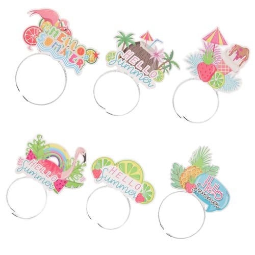 WOFASHPURET 6 Stck. Hawaiianisches Party Stirnband Teiliges Deko Haaraccessoire für Leicht und Bequem für Strandfeiern Sommerfeste und Fotoshootings WOFASHPURET 6 Stck. Hawaiianisches Party Stirnband Teiliges Deko Haaraccessoire für Leicht und Bequem für Strandfeiern Sommerfeste und Fotoshootings von WOFASHPURET