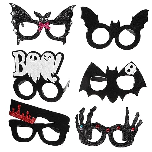 WOFASHPURET 6 Stück Teiliges Halloween Brillen mit Gruseligen Foto Requisiten Party Dekorationen Lustige Karneval Brillen für Kostümfeste und Fotospaß Vielseitig Einsetzbar für Halloween WOFASHPURET 6 Stück Teiliges Halloween Brillen mit Gruseligen Foto Requisiten Party Dekorationen Lustige Karneval Brillen für Kostümfeste und Fotospaß Vielseitig Einsetzbar für Halloween von WOFASHPURET