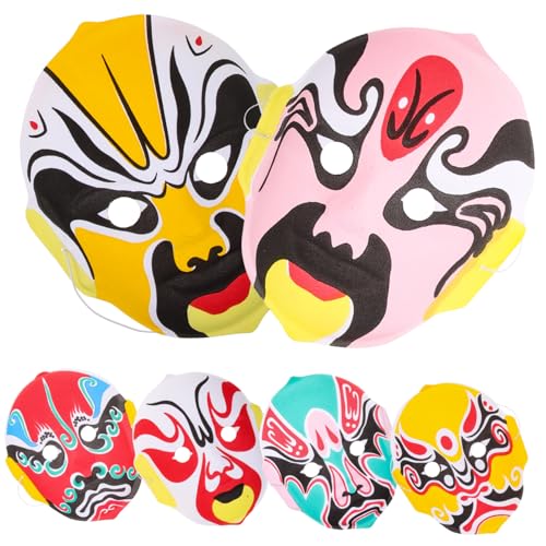 WOFASHPURET 6St Gesichtsverändernde Maske der Sichuan-Oper halloween masken halloweenmaske Augenfang Karneval-Maske Maskerade-Maske fertiges Produkt Facebook Zubehör Requisiten Leistungsbedarf von WOFASHPURET