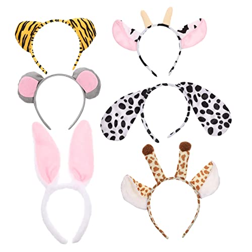 WOFASHPURET 6Stücke Teiliges Tierstirnbänder für Lustige Cartoon Kopfbedeckungen mit Plüschdesign Partys Rollenspiele und Anlässe Entzückende Haarschmuckaccessoires WOFASHPURET 6Stücke Teiliges Tierstirnbänder für Lustige Cartoon Kopfbedeckungen mit Plüschdesign Partys Rollenspiele und Anlässe Entzückende Haarschmuckaccessoires von WOFASHPURET