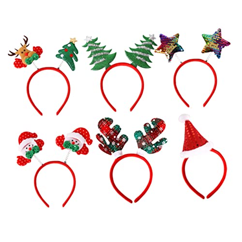 WOFASHPURET 6Stücke Teiliges Weihnachts Haarband Für Dekorative Kopfbedeckung Für Festlichkeiten Zufälliger Stil Kostümzubehör Für Feiern Weihnachten Und Besondere Anlässe von WOFASHPURET