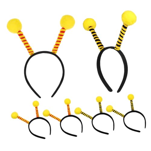 WOFASHPURET 6Stücke Tierhaarbänder Bienen Styling Haarreifen Entzückender Haarschmuck für Kostümparty Festival Geburtstagsfeier und Karneval für Ganze Familie von WOFASHPURET