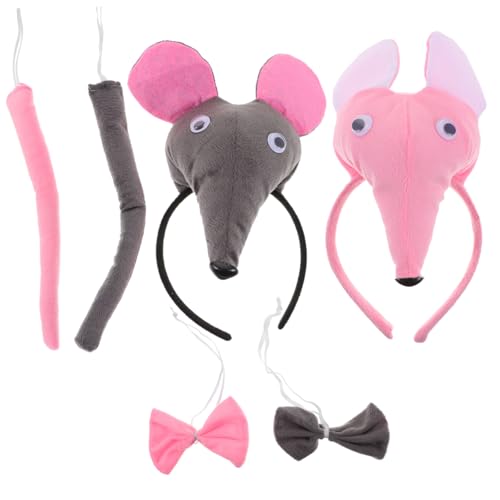 WOFASHPURET 6stücke Stirnband Mit Ohren Und Fliege Für Cosplay-kostüme Mottopartys Und Halloween-requisiten Hautfreundliches Material Für Junge Mädchen WOFASHPURET 6stücke Stirnband Mit Ohren Und Fliege Für Cosplay-kostüme Mottopartys Und Halloween-requisiten Hautfreundliches Material Für Junge Mädchen von WOFASHPURET