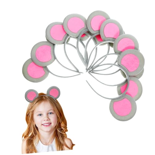 WOFASHPURET 8 Stück Teiliges Mausohren Stirnband aus Leichtem Flexiblem Stoff Bequemes Cosplay Haarreif für Damen für Halloween Kostüm und Mottopartys Tierische Party Accessoires WOFASHPURET 8 Stück Teiliges Mausohren Stirnband aus Leichtem Flexiblem Stoff Bequemes Cosplay Haarreif für Damen für Halloween Kostüm und Mottopartys Tierische Party Accessoires von WOFASHPURET