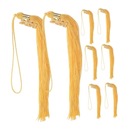 WOFASHPURET 8 Stück Zubehör für Abschlusskappen Vorschule Erwachsene Kappendekorationen für den Abschluss dekorative Quastenanhänger dekorative Fransenanhänger Metall Golden WOFASHPURET 8 Stück Zubehör für Abschlusskappen Vorschule Erwachsene Kappendekorationen für den Abschluss dekorative Quastenanhänger dekorative Fransenanhänger Metall Golden von WOFASHPURET