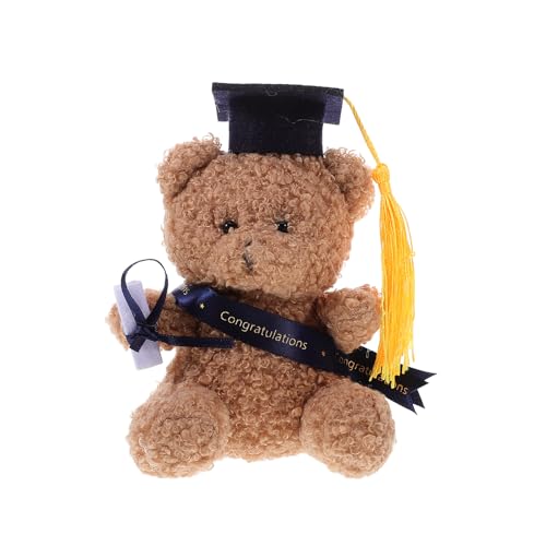 WOFASHPURET Abschlussplüschbär - 5. 11 Zoll Tier Mit Mütze Und Quasten - Süßer Abschluss Für High School Und College - Weiches Plüschspielzeug Für Partyvorräte Und WOFASHPURET Abschlussplüschbär - 5. 11 Zoll Tier Mit Mütze Und Quasten - Süßer Abschluss Für High School Und College - Weiches Plüschspielzeug Für Partyvorräte Und von WOFASHPURET