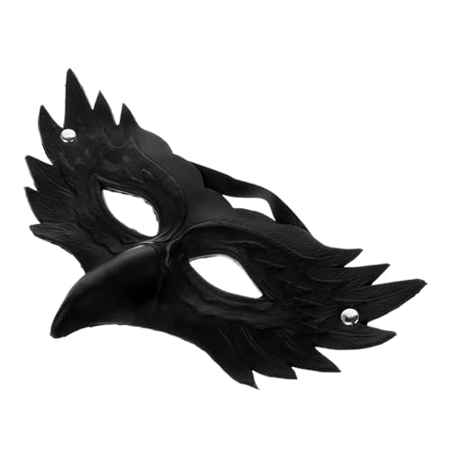 WOFASHPURET Adlermaske Karnevalsmaske Maskerade Halloween-Cosplay- Adler-Halbgesicht Party Plüsch Kostüme Tiermasken Kostüm Halbmaske tierische Vogel PU- Black WOFASHPURET Adlermaske Karnevalsmaske Maskerade Halloween-Cosplay- Adler-Halbgesicht Party Plüsch Kostüme Tiermasken Kostüm Halbmaske tierische Vogel PU- Black von WOFASHPURET