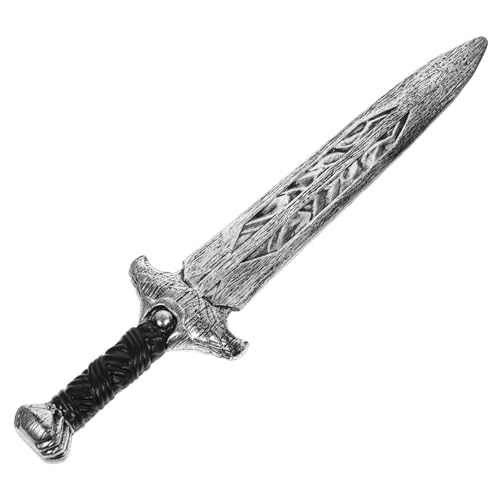 WOFASHPURET Breites Cosplay Requisite aus Leicht Robust Silbernes Antikes Schwertspielzeug für Kostüm Mittelalter Mottoparty Halloween und Rollenspiele WOFASHPURET Breites Cosplay Requisite aus Leicht Robust Silbernes Antikes Schwertspielzeug für Kostüm Mittelalter Mottoparty Halloween und Rollenspiele von WOFASHPURET