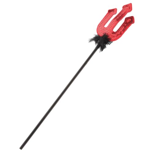 WOFASHPURET Cosplay Dämonengabel Halloween Requisite Kunststoff mit Federn Leicht und Langlebig für Party Bühnenauftritt WOFASHPURET Cosplay Dämonengabel Halloween Requisite Kunststoff mit Federn Leicht und Langlebig für Party Bühnenauftritt von WOFASHPURET