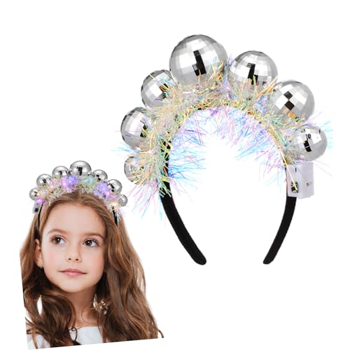 WOFASHPURET Disco Ball Stirnband Weihnachtskopfstück mit Bunten Kugeln Langlebiges Komfortables Partyaccessoire für Weihnachtsfeiern Geburtstage und Festliche Kostümpartys WOFASHPURET Disco Ball Stirnband Weihnachtskopfstück mit Bunten Kugeln Langlebiges Komfortables Partyaccessoire für Weihnachtsfeiern Geburtstage und Festliche Kostümpartys von WOFASHPURET