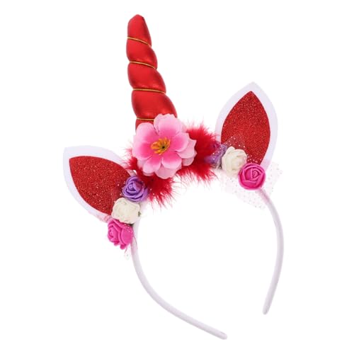 WOFASHPURET Einhorn Haarreif Rot Flauschig Einzigartiges Design Festlicher Haarschmuck für Geburtstag Karneval und Themenparty Geschenkidee WOFASHPURET Einhorn Haarreif Rot Flauschig Einzigartiges Design Festlicher Haarschmuck für Geburtstag Karneval und Themenparty Geschenkidee von WOFASHPURET
