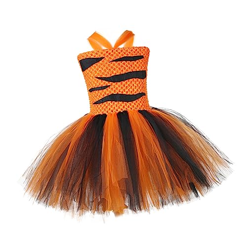 WOFASHPURET Einzigartiges Kinder-partykleid Kinder-tigerkostüm Mit Rock Größe Xl 7–8 Jahre Alt Für Halloween Geburtstag WOFASHPURET Einzigartiges Kinder-partykleid Kinder-tigerkostüm Mit Rock Größe Xl 7–8 Jahre Alt Für Halloween Geburtstag von WOFASHPURET