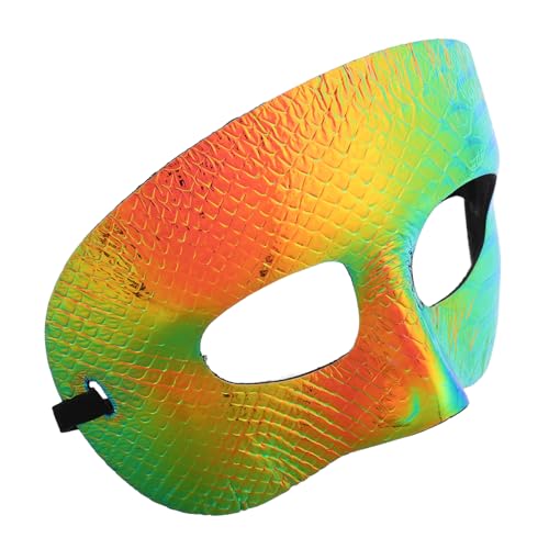 WOFASHPURET Halbgesichtsmaske Horror-cosplay Venezianischer Stil für Männer und Frauen Halloween Karneval Dekoration Maskenball von WOFASHPURET
