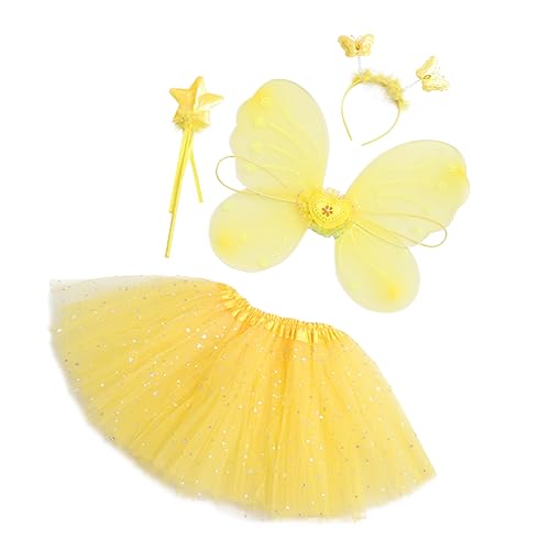 WOFASHPURET Tutu-kleid mit Schmetterlingsflügeln für Mädchen Kurzes Gazekleid für Auftritte WOFASHPURET Tutu-kleid mit Schmetterlingsflügeln für Mädchen Kurzes Gazekleid für Auftritte von WOFASHPURET