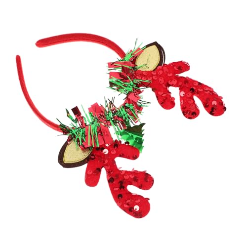 WOFASHPURET Foto Requisiten Stirnband Geweih Party-cosplay-stirnband Haarschmuck Für Weihnachtsfeiern Erwachsene Weihnachtshaarreifen Süßes Weihnachtsstirnband Elf Plastik Rot WOFASHPURET Foto Requisiten Stirnband Geweih Party-cosplay-stirnband Haarschmuck Für Weihnachtsfeiern Erwachsene Weihnachtshaarreifen Süßes Weihnachtsstirnband Elf Plastik Rot von WOFASHPURET