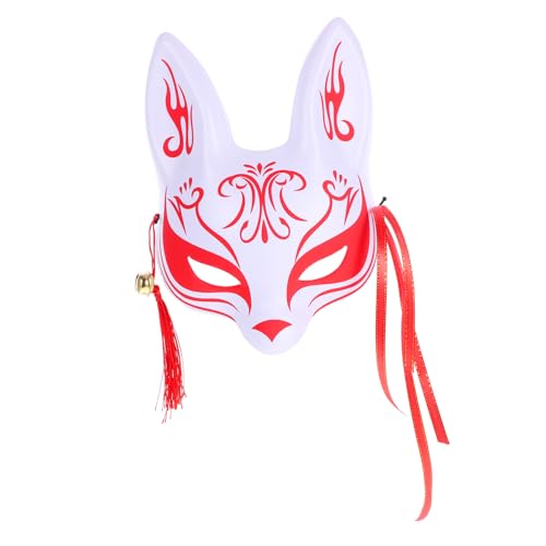 WOFASHPURET Maske Im Japanischen Stil Halbseitige Tiermaske Langlebig Und Auffällig Für Cosplay Und Kostümpartys Für Halloween Und Maskenbälle von WOFASHPURET