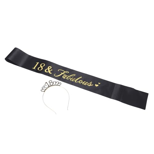 WOFASHPURET Geburtstagskrone Schärpe Glitzer Tiara Schultergürtel Stilvolle Party Dekoration für Elegantes Zubehör für Unvergessliche Feiern WOFASHPURET Geburtstagskrone Schärpe Glitzer Tiara Schultergürtel Stilvolle Party Dekoration für Elegantes Zubehör für Unvergessliche Feiern von WOFASHPURET