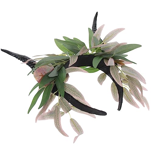 WOFASHPURET Gothic Antilopenhorn Stirnband Für Halloween Und Karneval Flexibles Cosplay Zubehör Für Mysteriöse Looks Und Festliche Anlässe von WOFASHPURET