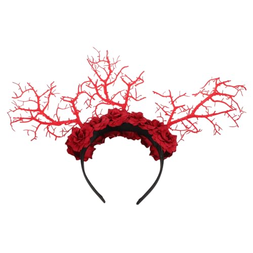 WOFASHPURET Haarband mit Antler Design für Partys Cosplay und Festivals Stilvolles Haaraccessoire mit Baumzweigen und Blüten für Fotoshootings und Festliche Anlässe WOFASHPURET Haarband mit Antler Design für Partys Cosplay und Festivals Stilvolles Haaraccessoire mit Baumzweigen und Blüten für Fotoshootings und Festliche Anlässe von WOFASHPURET