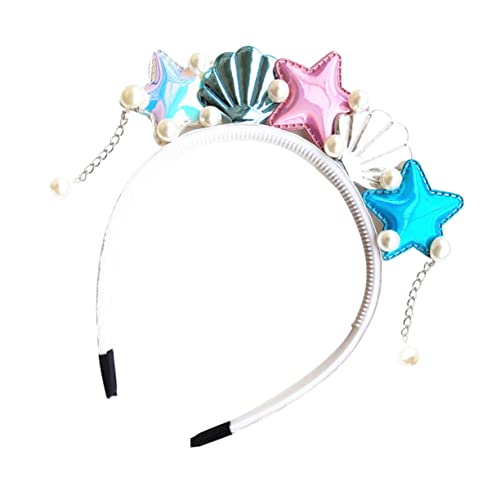 WOFASHPURET Haarreif mit Seestern und Muschel Design Ocean Themed Kostümzubehör für Leicht Verformbar für Strandpartys und Feste WOFASHPURET Haarreif mit Seestern und Muschel Design Ocean Themed Kostümzubehör für Leicht Verformbar für Strandpartys und Feste von WOFASHPURET